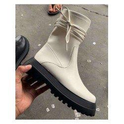 Stylish Black Platform Mid Calf Boots Stylish Black Platform Mid Calf Boots