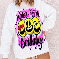  Casual Letter Printing Round Neck Women's Sweater