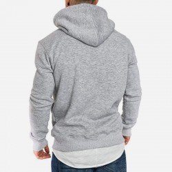 Autumn Casual Hooded Patchwork Men's Sweater  Autumn Casual Hooded Patchwork Men's Sweater
