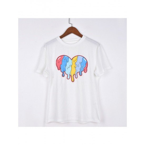  2024 Summer Round Neck Printing T Shirt