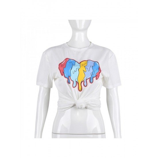  2024 Summer Round Neck Printing T Shirt