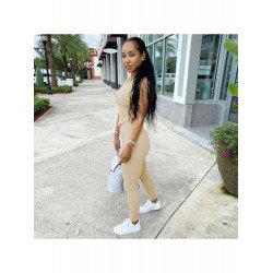 Pure Color Irregular Top And Skinny Trouser Sets  Pure Color Irregular Top And Skinny Trouser Sets