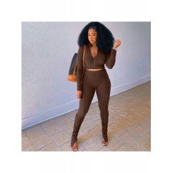 Sports Solid 2 Piece Pant Sets For Women Sports Solid 2 Piece Pant Sets For Women