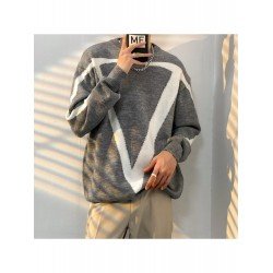 Winter Round Neck Men's Long Sleeve Knitwear  Winter Round Neck Men's Long Sleeve Knitwear