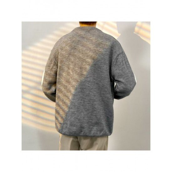  Winter Round Neck Men's Long Sleeve Knitwear