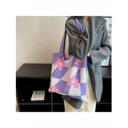 Casual Cute Flower Large Capacity Knitted Bag  Casual Cute Flower Large Capacity Knitted Bag