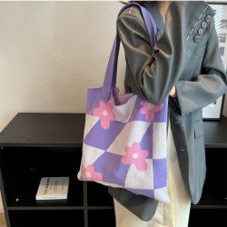  Casual Cute Flower Large Capacity Knitted Bag