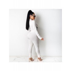 Mock Neck Patchwork Matching 2 Piece Trouser Sets  Mock Neck Patchwork Matching 2 Piece Trouser Sets