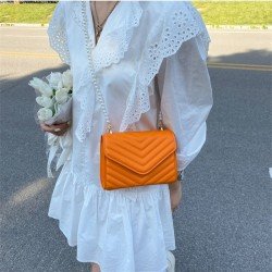  PU Pure Color Pearl Women's Cross Body Bag