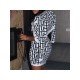  2024 Autumn Geometric Pattern Top And Short Skirt Suits