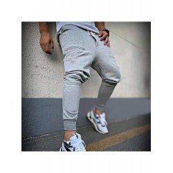 Sports Zip Hem Black Pencil Pants For Men Sports Zip Hem Black Pencil Pants For Men