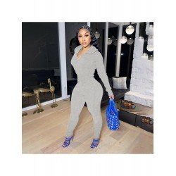  Casual Pure Color Women's Two-Piece Set