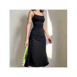2024 Summer Black Backless Women's Sleeveless Dress  2024 Summer Black Backless Women's Sleeveless Dress