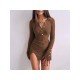 Sexy Summer Long Sleeve Mini Dress