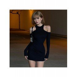 Hot Girl Sexy Off Shoulder Long Sleeve Dress  Hot Girl Sexy Off Shoulder Long Sleeve Dress