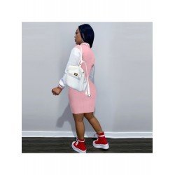 Embroidered Letter New Fashion Long Sleeve Dress  Embroidered Letter New Fashion Long Sleeve Dress