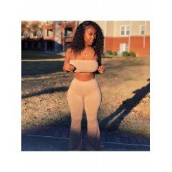  Tight Backless Sleeveless Top And Trouser Sets