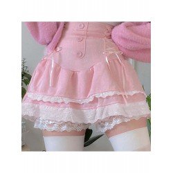 Sweet Pink Lace Cake Skirt For Girls  Sweet Pink Lace Cake Skirt For Girls
