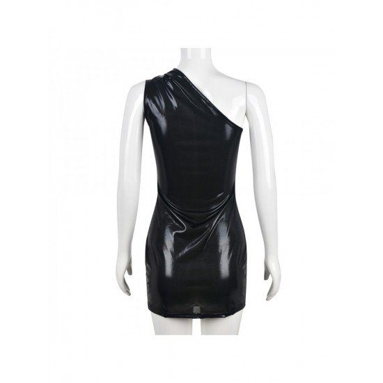  2024 Summer Slant Shoulder Tight Sleeveless Dress