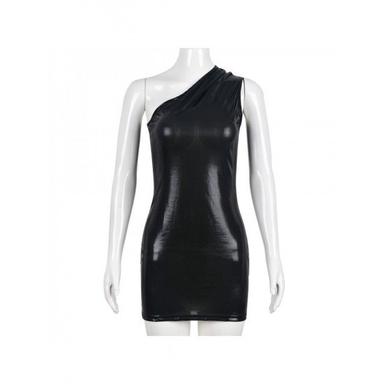  2024 Summer Slant Shoulder Tight Sleeveless Dress