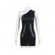  2024 Summer Slant Shoulder Tight Sleeveless Dress