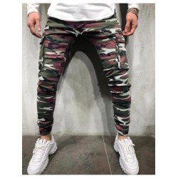 Casual Loose Camouflage Men's Multi-pocket Jeans  Casual Loose Camouflage Men's Multi-pocket Jeans