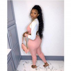  Sexy Strap Irregular Top And Tight Trouser Sets