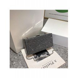 Ladies Black Rhinestone Chain Shoulder Bags Ladies Black Rhinestone Chain Shoulder Bags