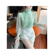  2024 Embroidery Long Sleeve Shirt For Women