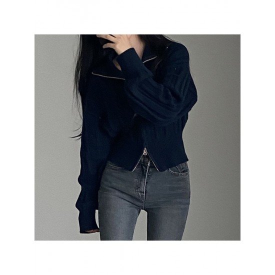 2024 Fall Pure Color Hooded Women's Wool Coats