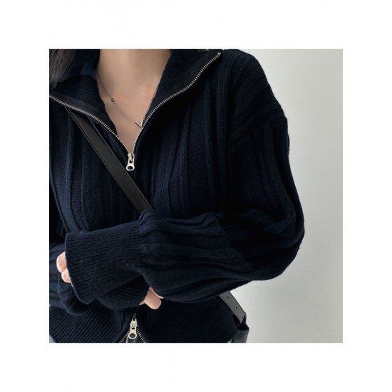  2024 Fall Pure Color Hooded Women's Wool Coats