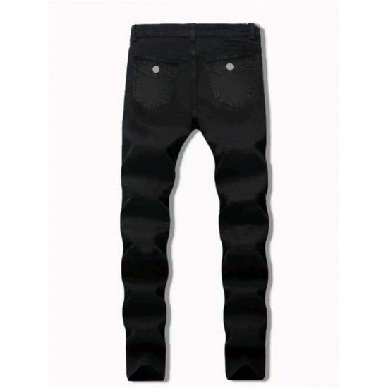  2024 Stylish Pure Color Pocket Men's Jeans