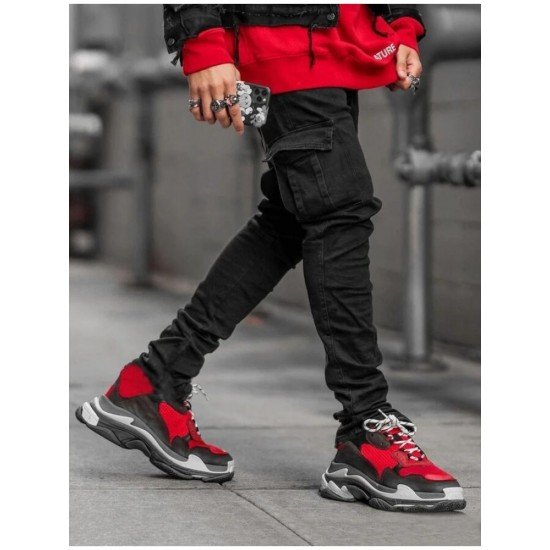  2024 Stylish Pure Color Pocket Men's Jeans