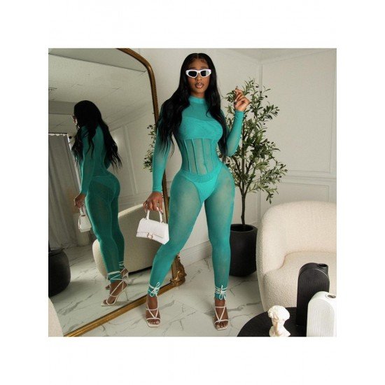  Fall 2024 Gauze Skinny Women's Jumpsuits