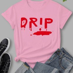 Simple Easy Matching Letter Printed T Shirts