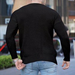 Casual Round Neck Printing Men's Knitwear  Casual Round Neck Printing Men's Knitwear