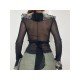  2024 Design Sense Printing Gauze Women's Top