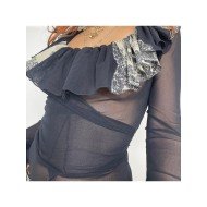  2024 Design Sense Printing Gauze Women's Top