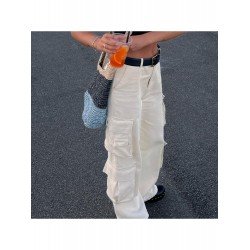 Fashionable Loose Straight Leg Cargo Jean Fashionable Loose Straight Leg Cargo Jean