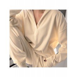 Trendy Solid Loose 2 Piece Pant Sets With Pockets Trendy Solid Loose 2 Piece Pant Sets With Pockets