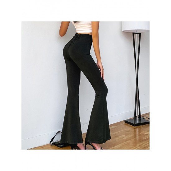  2024 High Waist Pure Color Flared Pants