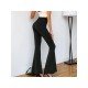  2024 High Waist Pure Color Flared Pants