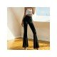 2024 High Waist Pure Color Flared Pants