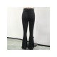  2024 High Waist Pure Color Flared Pants