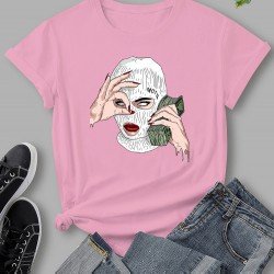 Latest Short Sleeve Graphic T Shirt Tops For Women
