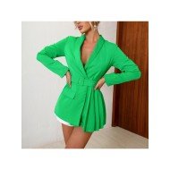  2024 Fashion Pure Color Women's Long Sleeve Coats