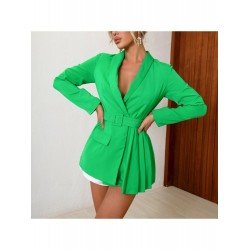  2024 Fashion Pure Color Women's Long Sleeve Coats