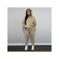 Solid Casual Women Matching 2 Piece Workout Sets