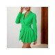  2024 Fashion Pure Color Women's Long Sleeve Coats