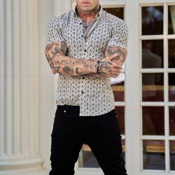 Summer Printing Men Short Sleeve Shirt  Summer Printing Men Short Sleeve Shirt